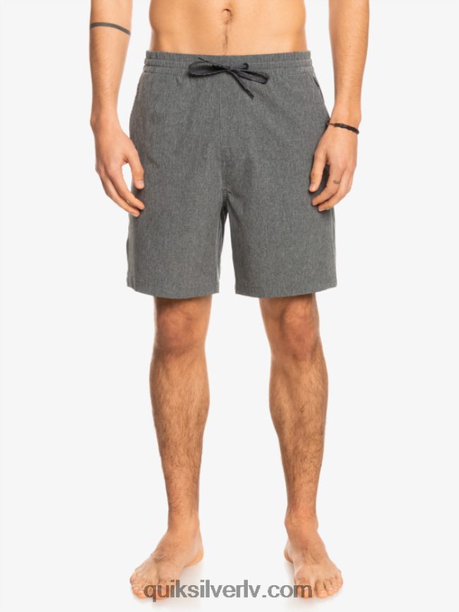 vīriešiem Quiksilver elastīgi viršu abinieku 18 hibrīdšorti melns 88064R1664