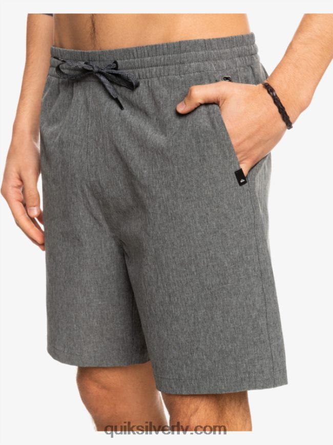 vīriešiem Quiksilver elastīgi viršu abinieku 18 hibrīdšorti melns 88064R1664