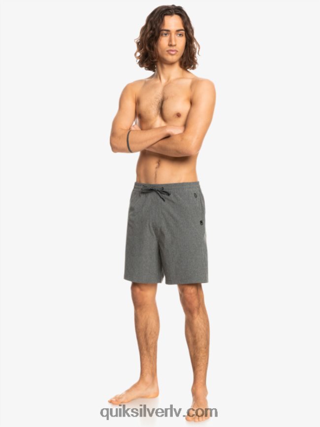 vīriešiem Quiksilver elastīgi viršu abinieku 18 hibrīdšorti melns 88064R1664