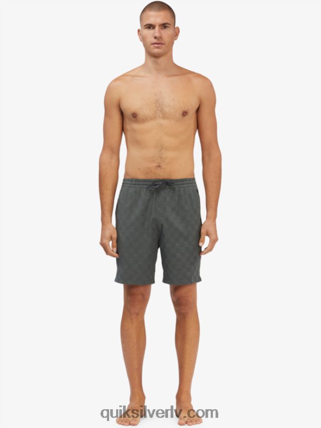 vīriešiem Quiksilver elastīgs dambrete 18 abinieku borta šorti pilsētas šiks 88064R1853