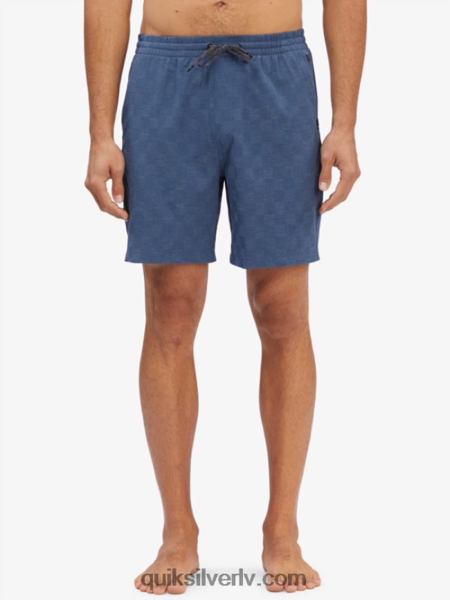vīriešiem Quiksilver elastīgs dambrete 18 abinieku borta šorti sargaso jūra 88064R1854