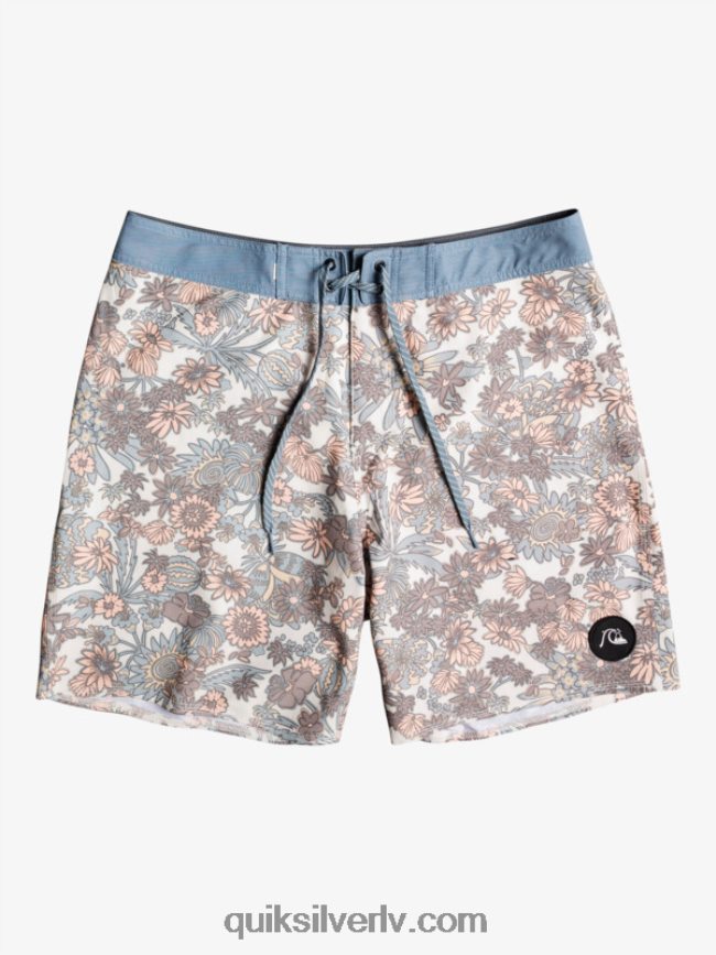 vīriešiem Quiksilver hempstretch 69 18 dēļu šorti antīki balts 88064R1815