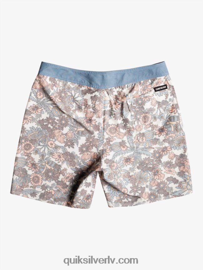 vīriešiem Quiksilver hempstretch 69 18 dēļu šorti antīki balts 88064R1815
