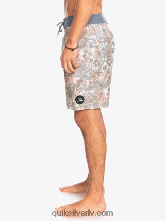 vīriešiem Quiksilver hempstretch 69 18 dēļu šorti antīki balts 88064R1815