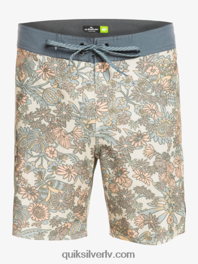 vīriešiem Quiksilver hempstretch 69 18 dēļu šorti antīki balts 88064R1815