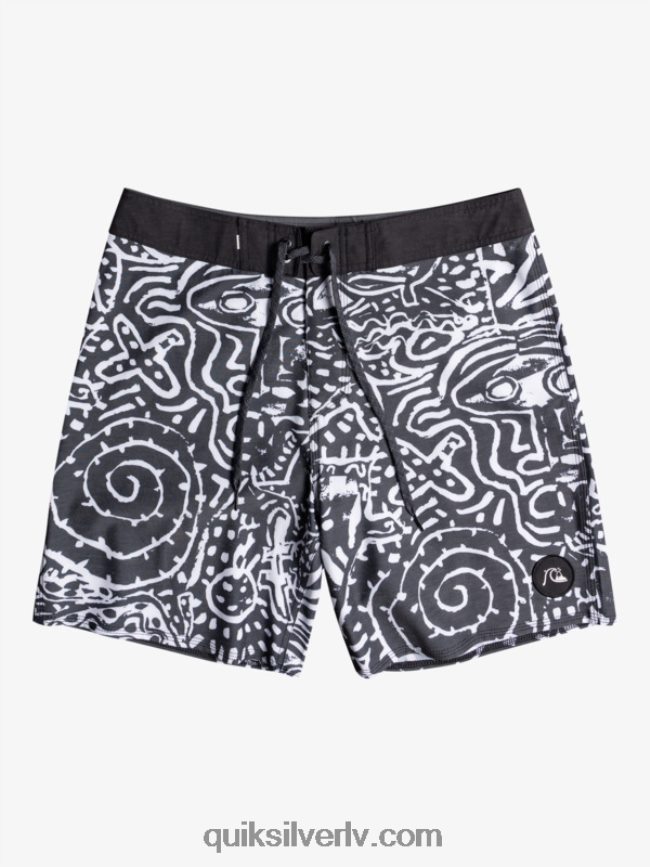 vīriešiem Quiksilver hempstretch 69 18 dēļu šorti melns 88064R1814