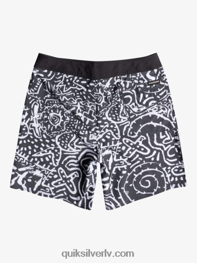 vīriešiem Quiksilver hempstretch 69 18 dēļu šorti melns 88064R1814