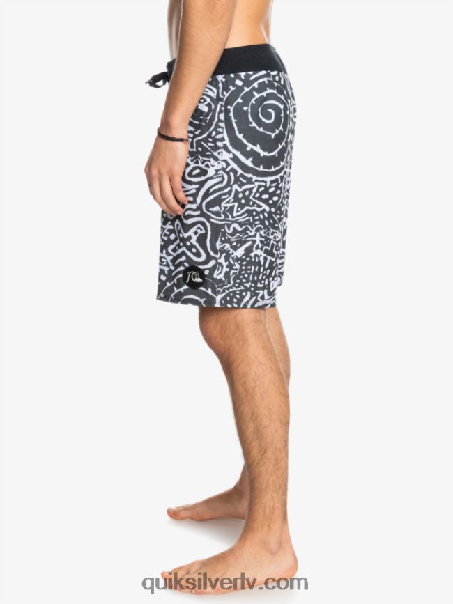 vīriešiem Quiksilver hempstretch 69 18 dēļu šorti melns 88064R1814