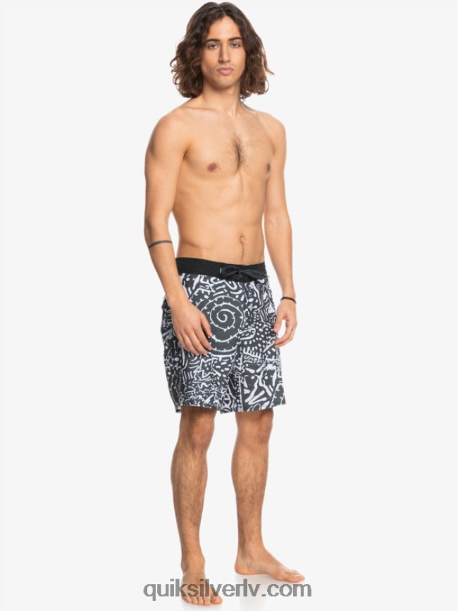 vīriešiem Quiksilver hempstretch 69 18 dēļu šorti melns 88064R1814