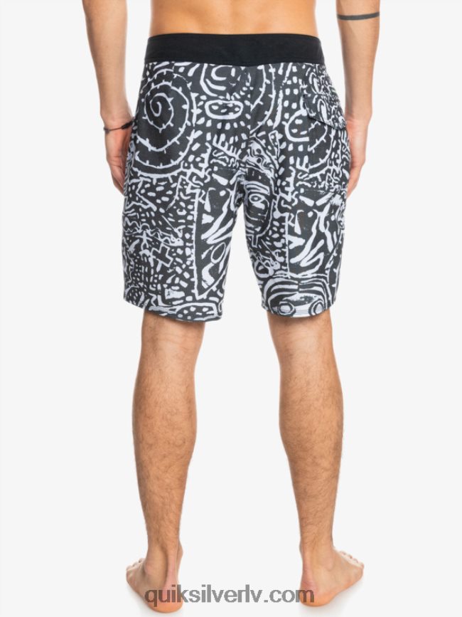 vīriešiem Quiksilver hempstretch 69 18 dēļu šorti melns 88064R1814