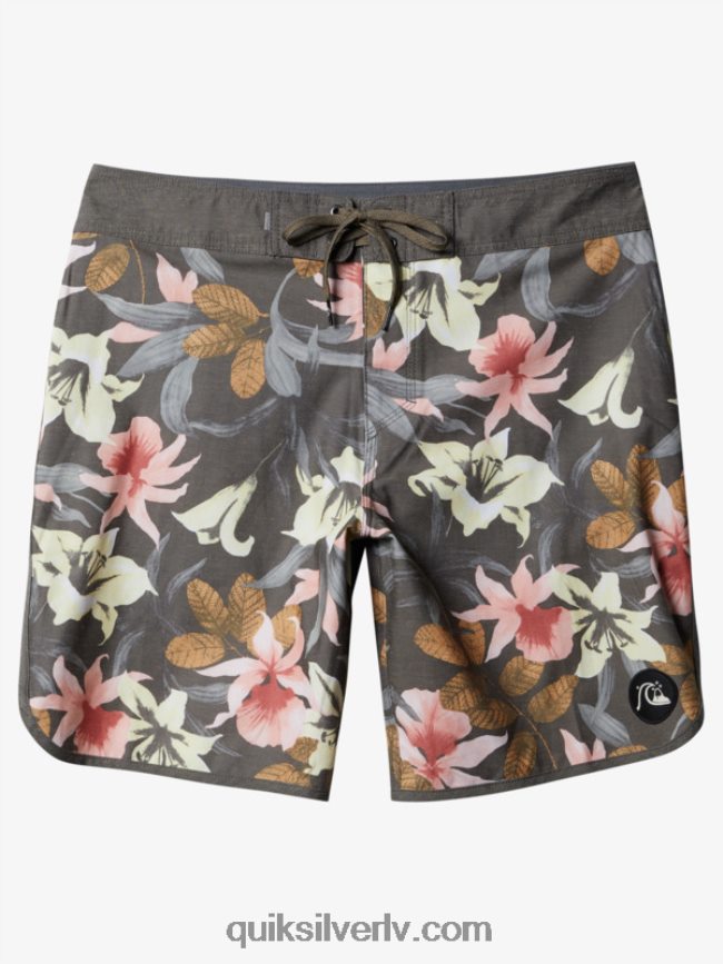 vīriešiem Quiksilver hempstretch ķemmīšgliemene 19 dēļu šorti asfalts 88064R1740