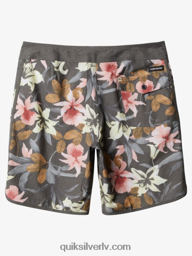vīriešiem Quiksilver hempstretch ķemmīšgliemene 19 dēļu šorti asfalts 88064R1740