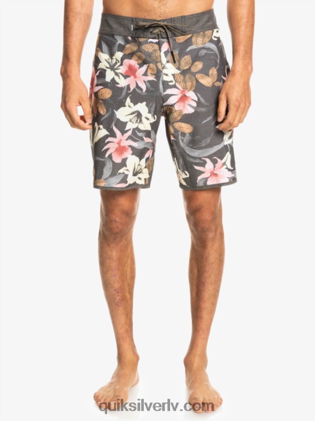 vīriešiem Quiksilver hempstretch ķemmīšgliemene 19 dēļu šorti asfalts 88064R1740