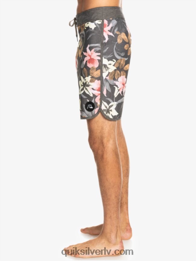 vīriešiem Quiksilver hempstretch ķemmīšgliemene 19 dēļu šorti asfalts 88064R1740