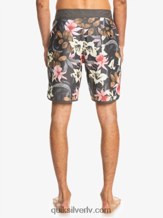 vīriešiem Quiksilver hempstretch ķemmīšgliemene 19 dēļu šorti asfalts 88064R1740