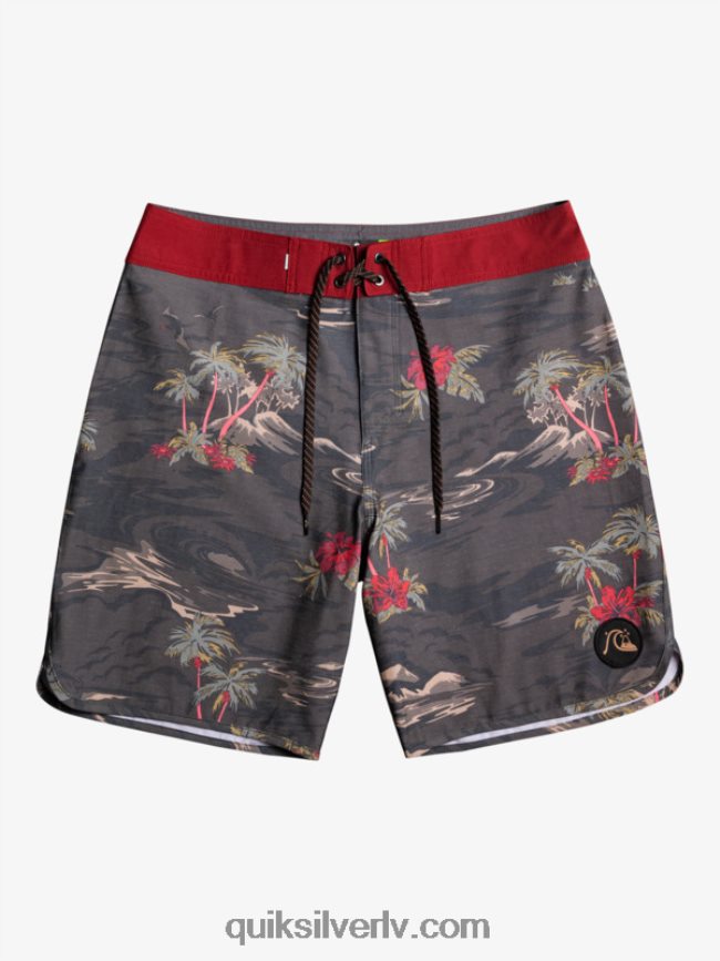 vīriešiem Quiksilver hempstretch ķemmīšgliemene 19 dēļu šorti asfalts 88064R1742