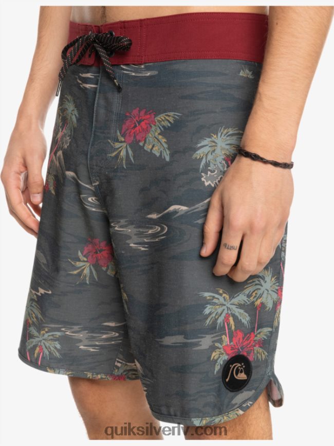 vīriešiem Quiksilver hempstretch ķemmīšgliemene 19 dēļu šorti asfalts 88064R1742