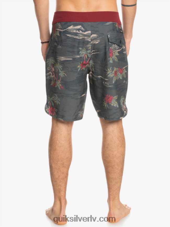 vīriešiem Quiksilver hempstretch ķemmīšgliemene 19 dēļu šorti asfalts 88064R1742