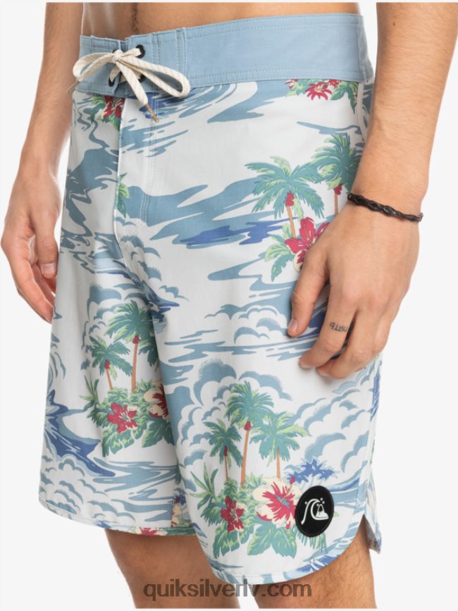 vīriešiem Quiksilver hempstretch ķemmīšgliemene 19 dēļu šorti bērzs 88064R1739