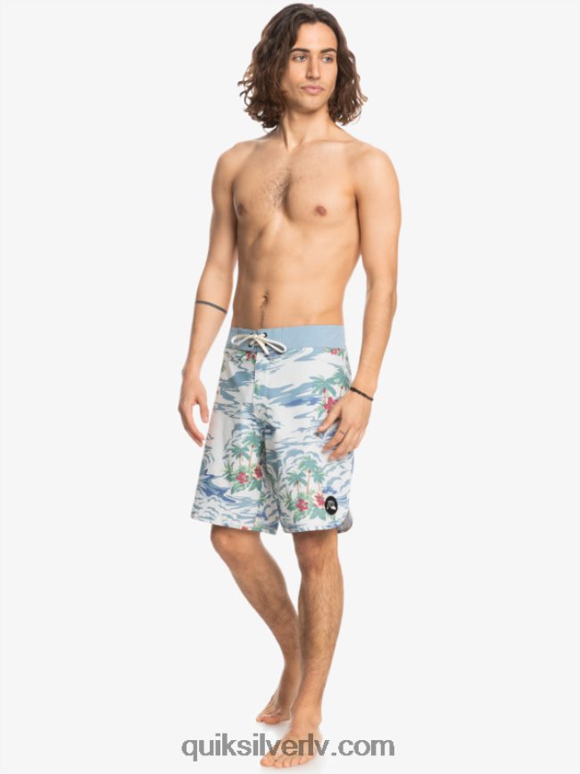 vīriešiem Quiksilver hempstretch ķemmīšgliemene 19 dēļu šorti bērzs 88064R1739