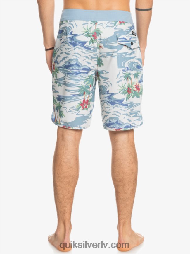vīriešiem Quiksilver hempstretch ķemmīšgliemene 19 dēļu šorti bērzs 88064R1739