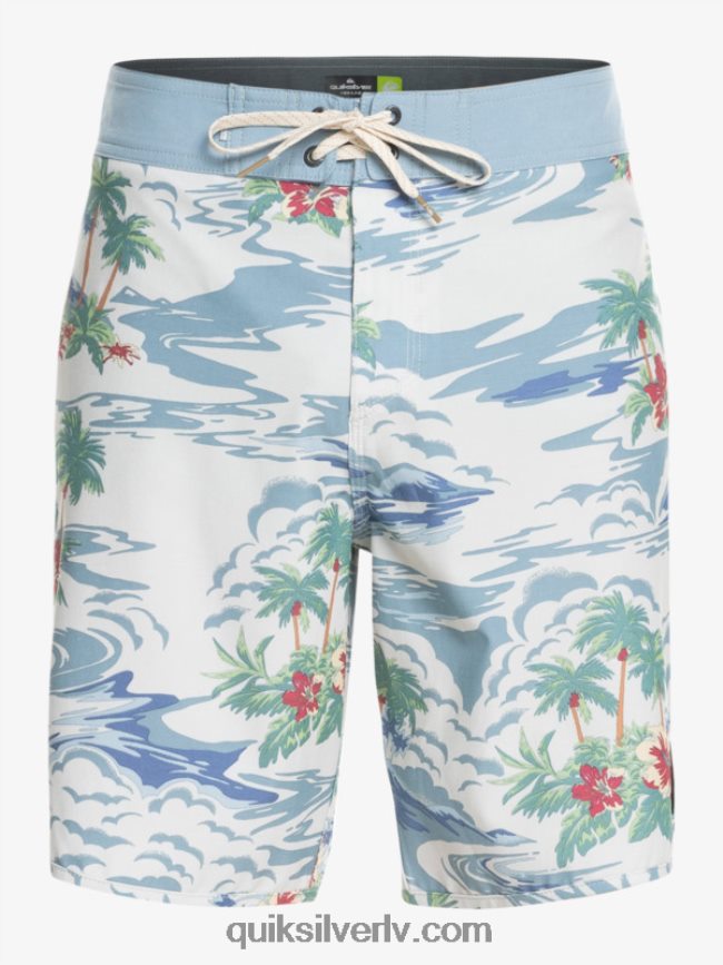 vīriešiem Quiksilver hempstretch ķemmīšgliemene 19 dēļu šorti bērzs 88064R1739