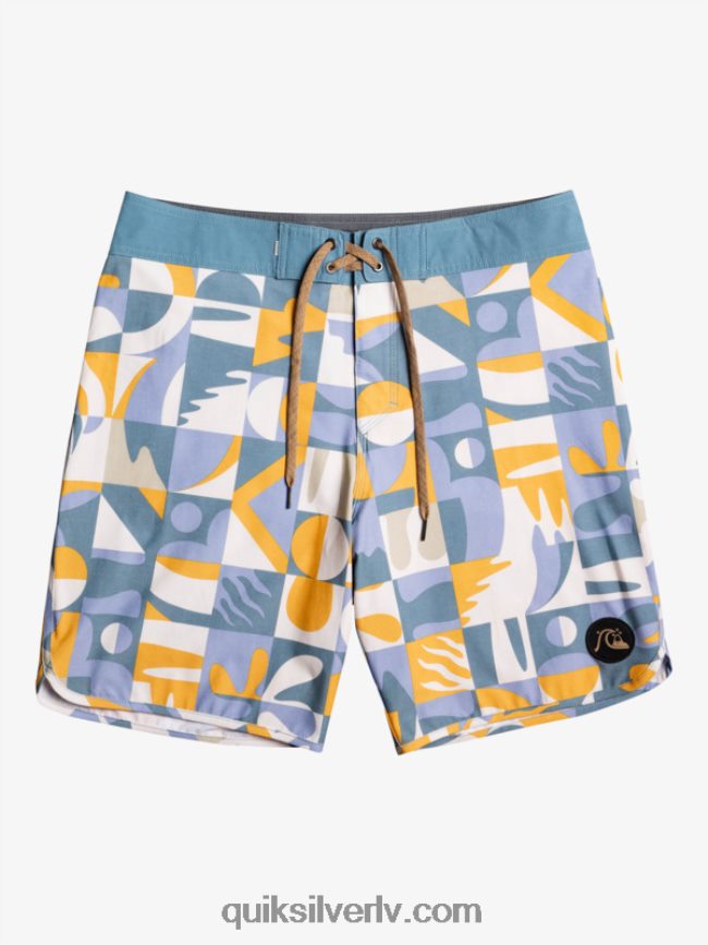vīriešiem Quiksilver hempstretch ķemmīšgliemene 19 dēļu šorti ešlija zila 88064R1743