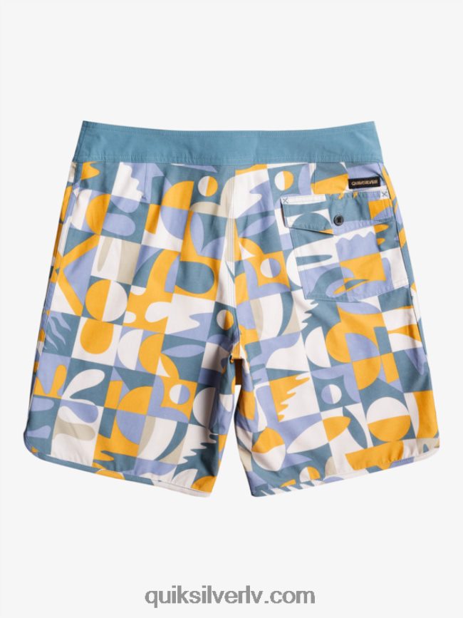 vīriešiem Quiksilver hempstretch ķemmīšgliemene 19 dēļu šorti ešlija zila 88064R1743