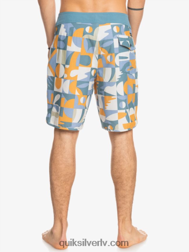 vīriešiem Quiksilver hempstretch ķemmīšgliemene 19 dēļu šorti ešlija zila 88064R1743