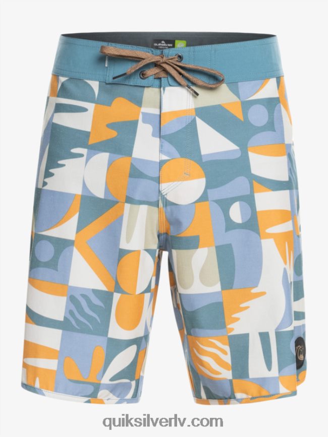 vīriešiem Quiksilver hempstretch ķemmīšgliemene 19 dēļu šorti ešlija zila 88064R1743