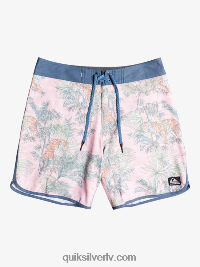 vīriešiem Quiksilver hempstretch ķemmīšgliemene 19 dēļu šorti g-zemes plīvura roze 88064R1744