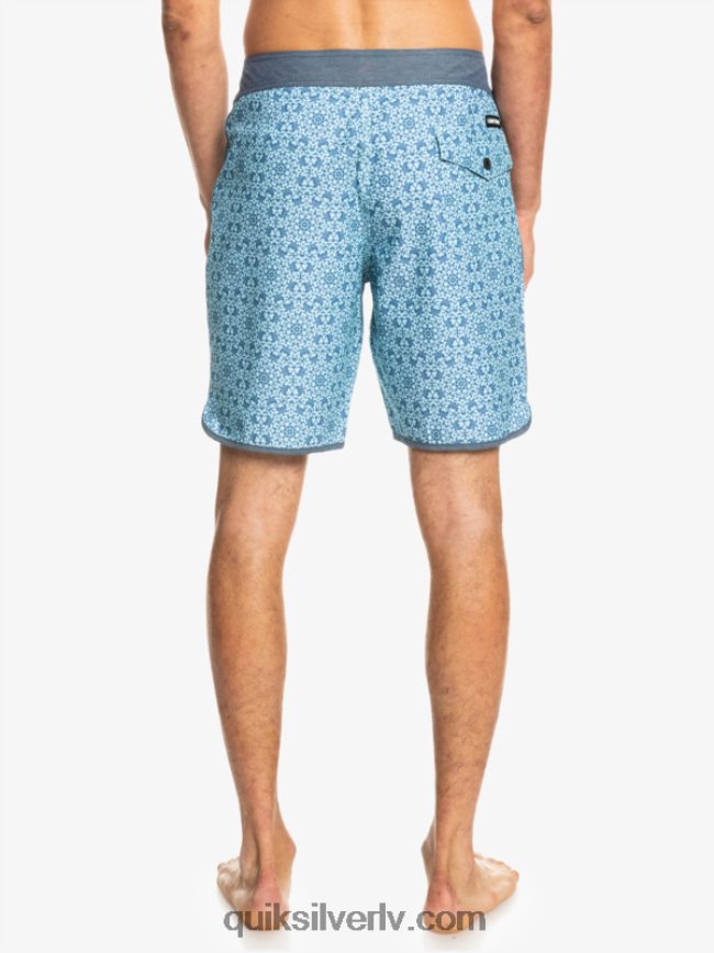 vīriešiem Quiksilver hempstretch ķemmīšgliemene 19 dēļu šorti zils stikls 88064R1741