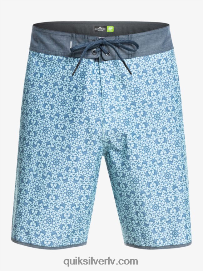 vīriešiem Quiksilver hempstretch ķemmīšgliemene 19 dēļu šorti zils stikls 88064R1741