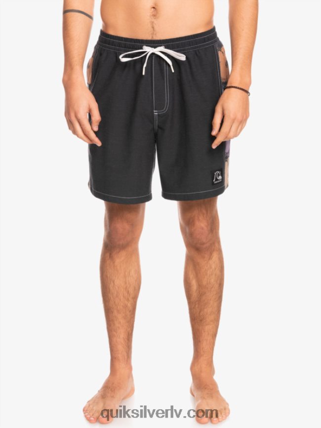 vīriešiem Quiksilver hempstretch oriģinālā arka 17 zalves melns 88064R1677