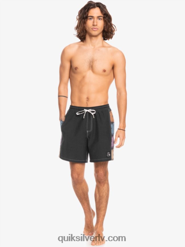 vīriešiem Quiksilver hempstretch oriģinālā arka 17 zalves melns 88064R1677
