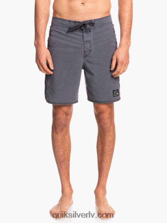 vīriešiem Quiksilver hempstretch oriģinālā arka mazgāti 18 dēļu šorti melns 88064R1671