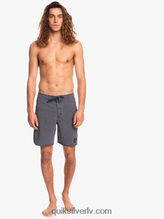 vīriešiem Quiksilver hempstretch oriģinālā arka mazgāti 18 dēļu šorti melns 88064R1671