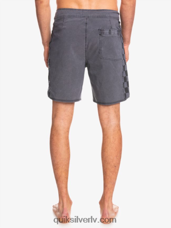 vīriešiem Quiksilver hempstretch oriģinālā arka mazgāti 18 dēļu šorti melns 88064R1671