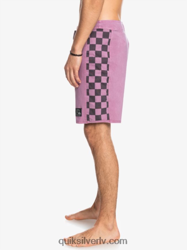 vīriešiem Quiksilver hempstretch oriģinālā arka mazgāti 18 dēļu šorti putekļaina orhideja 88064R1669