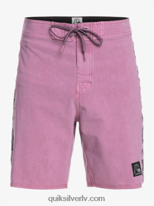 vīriešiem Quiksilver hempstretch oriģinālā arka mazgāti 18 dēļu šorti putekļaina orhideja 88064R1669