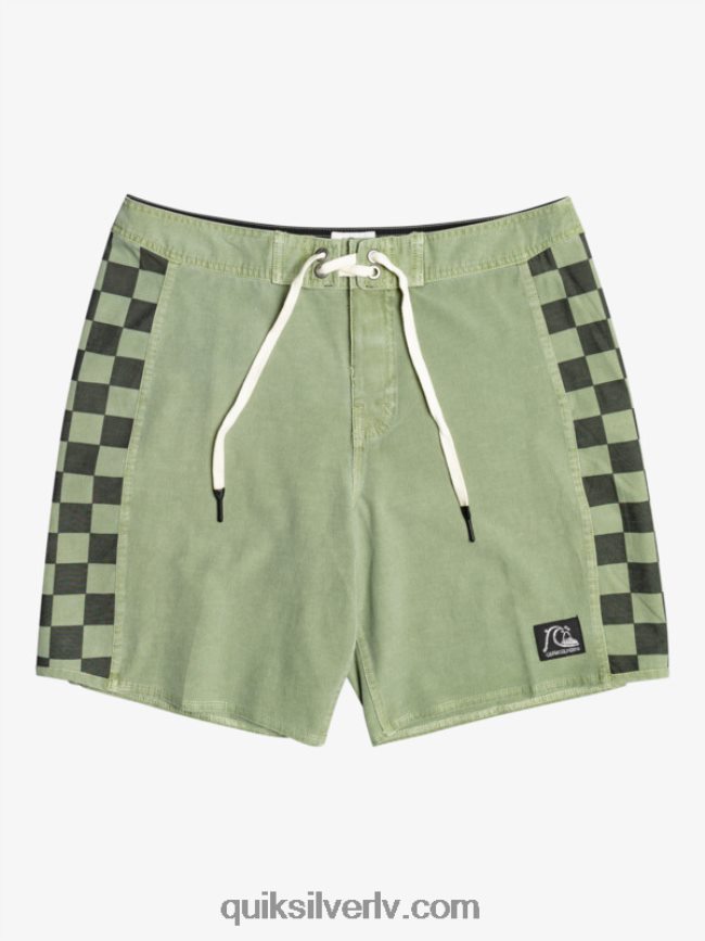 vīriešiem Quiksilver hempstretch oriģinālā arka mazgāti 18 dēļu šorti timiāns 88064R1672