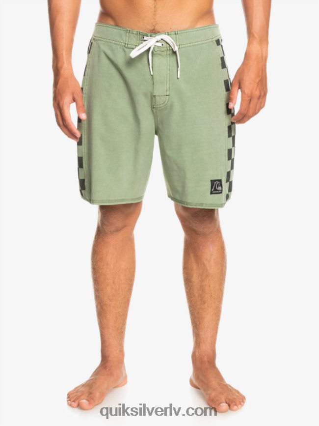 vīriešiem Quiksilver hempstretch oriģinālā arka mazgāti 18 dēļu šorti timiāns 88064R1672