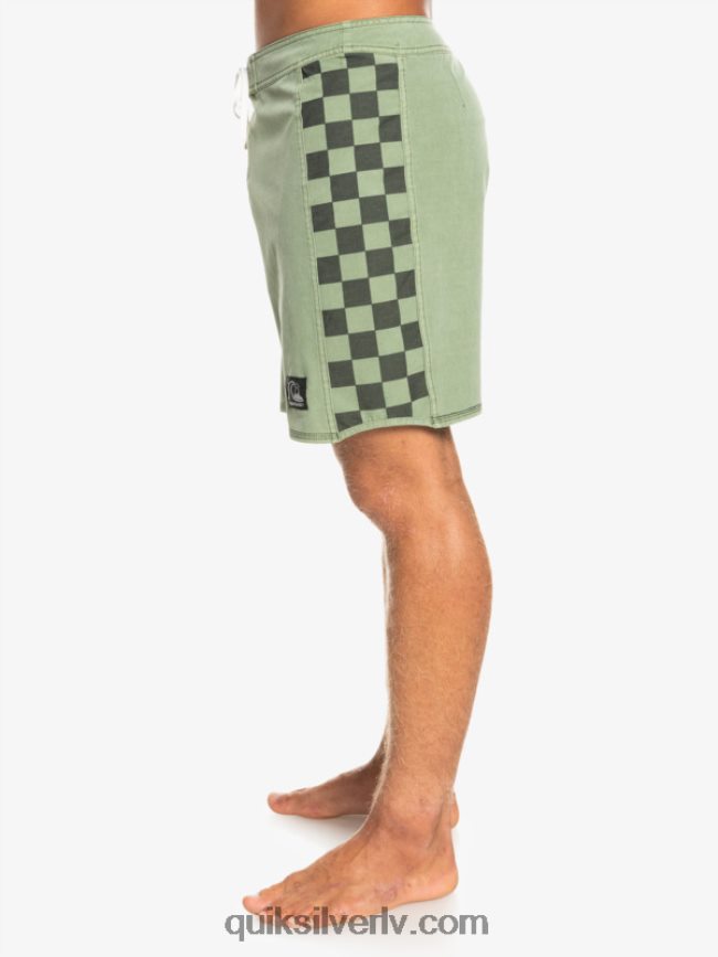 vīriešiem Quiksilver hempstretch oriģinālā arka mazgāti 18 dēļu šorti timiāns 88064R1672