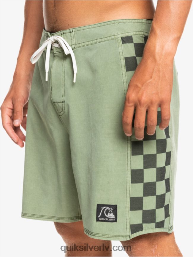 vīriešiem Quiksilver hempstretch oriģinālā arka mazgāti 18 dēļu šorti timiāns 88064R1672