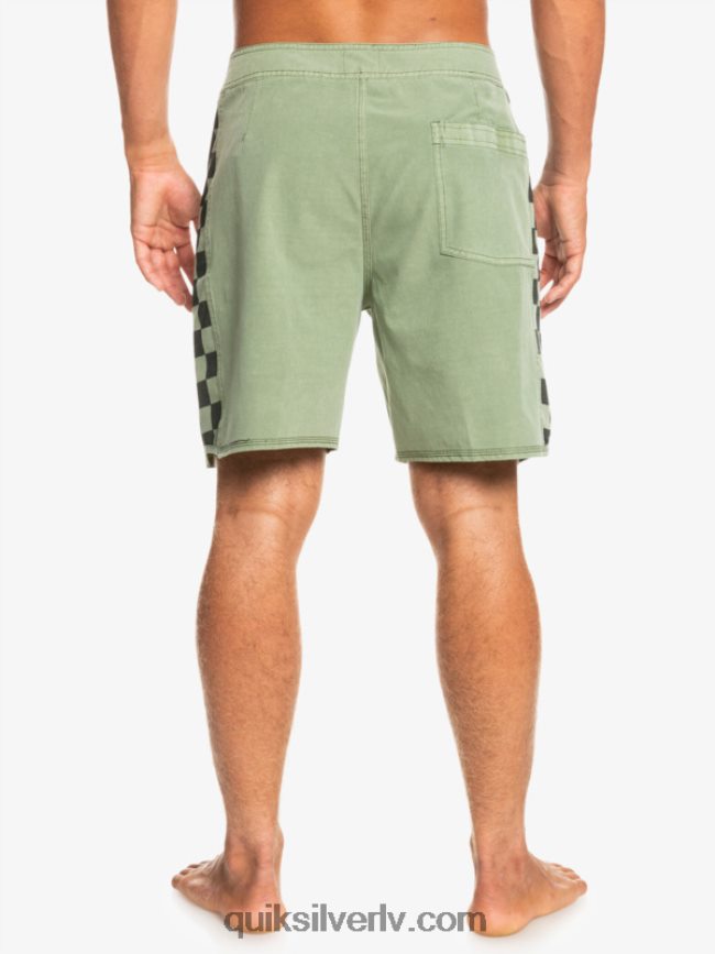vīriešiem Quiksilver hempstretch oriģinālā arka mazgāti 18 dēļu šorti timiāns 88064R1672
