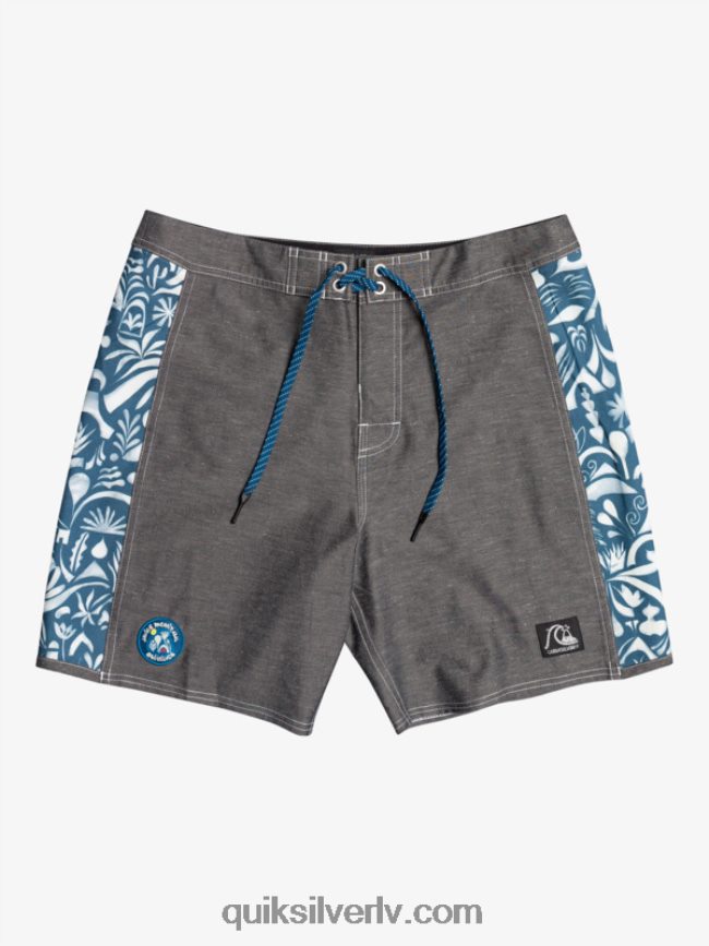vīriešiem Quiksilver hempstretch oriģināls arch blank canvas 18 boardšorti javier mendizabal - melns 88064R1823