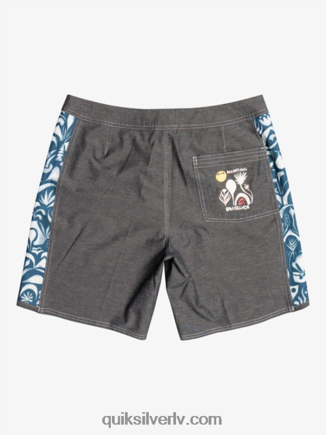 vīriešiem Quiksilver hempstretch oriģināls arch blank canvas 18 boardšorti javier mendizabal - melns 88064R1823