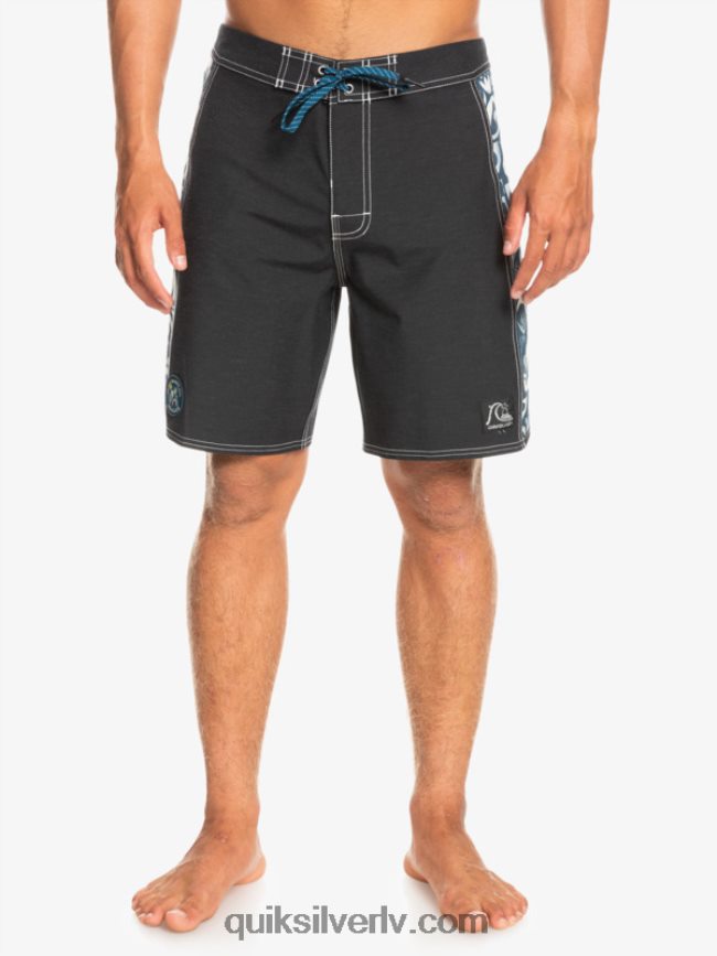 vīriešiem Quiksilver hempstretch oriģināls arch blank canvas 18 boardšorti javier mendizabal - melns 88064R1823