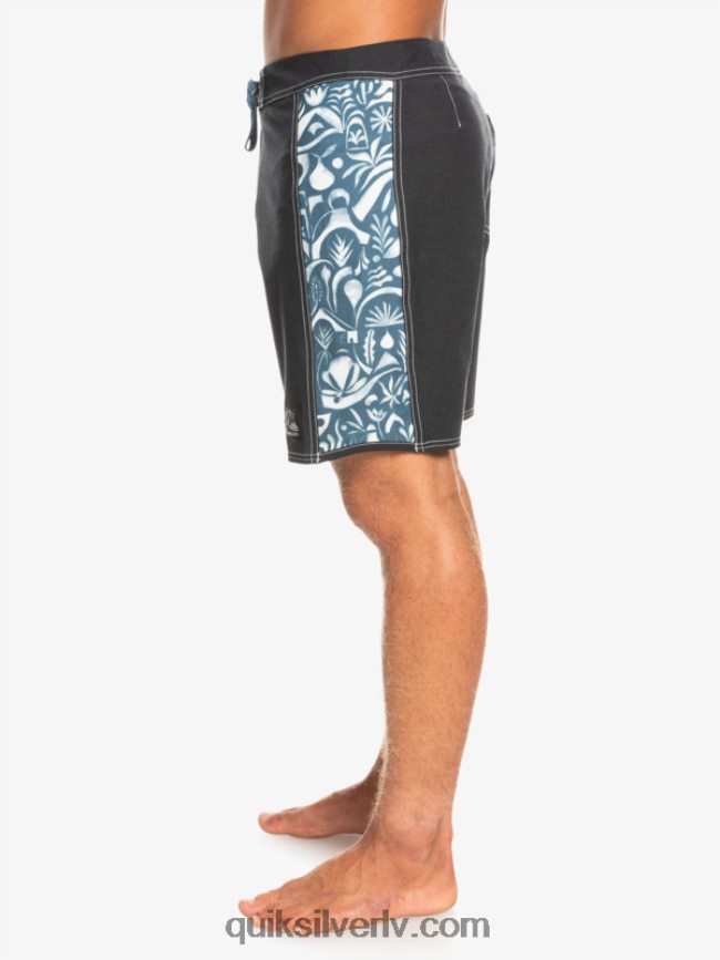 vīriešiem Quiksilver hempstretch oriģināls arch blank canvas 18 boardšorti javier mendizabal - melns 88064R1823