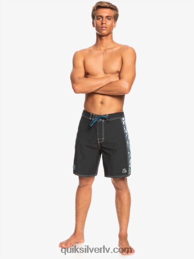 vīriešiem Quiksilver hempstretch oriģināls arch blank canvas 18 boardšorti javier mendizabal - melns 88064R1823